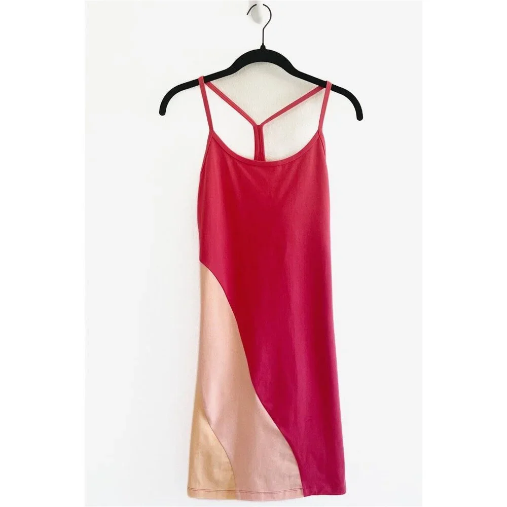 Playground Active Anthropologie Athletic Mini Dress Women's Small Pink Stretch - Picture 4 of 15